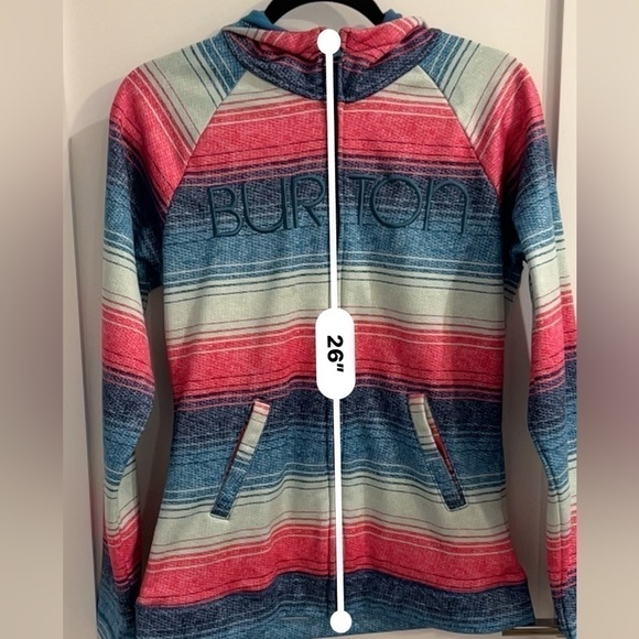 Burton WB Peak Hooded Fleece Lined Jacket LARGE large - Picture 13 of 13